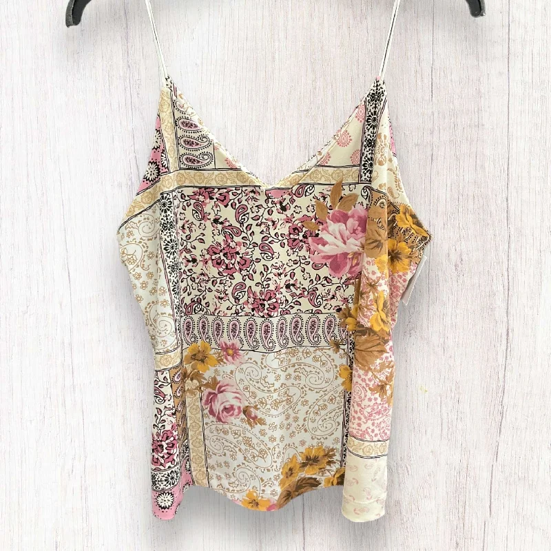 Price Buster Floral Print Top Sleeveless Basic Maurices, Size L