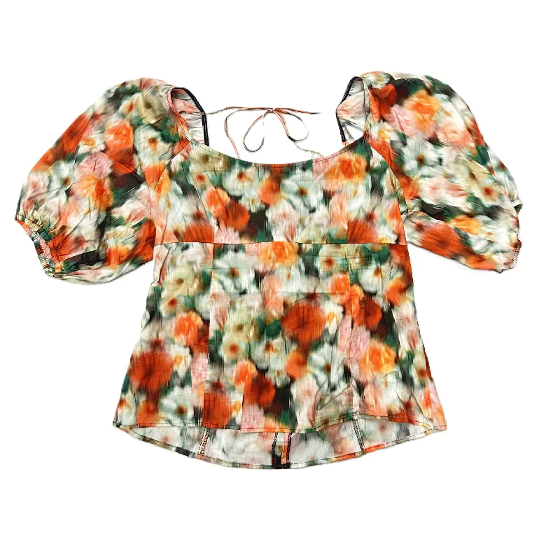 Unbeatable Prices Green & Orange Top Short Sleeve By J. Crew, Size: L