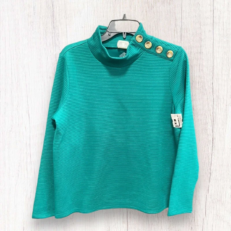 Closeout Green Top 3/4 Sleeve St Johns Bay, Size M