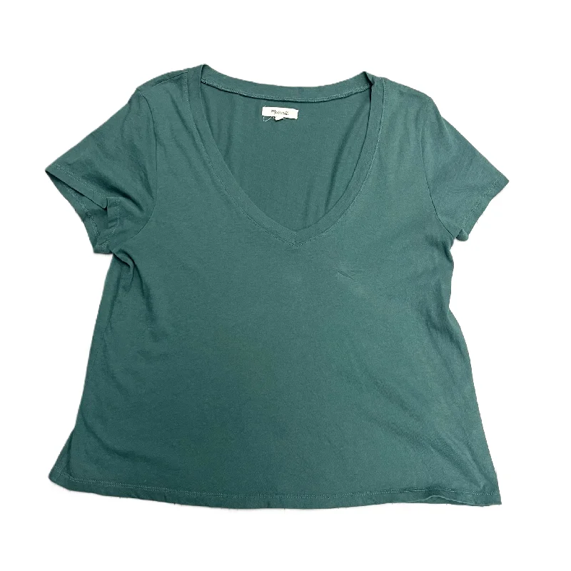 Bonus Savings Green Top Short Sleeve Basic By Madewell, Size: M