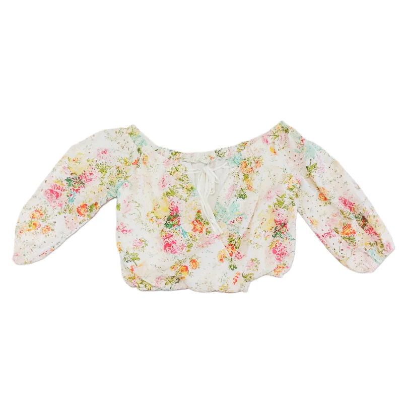 Final Markdown Multi-colored Top Long Sleeve By Astr, Size: L