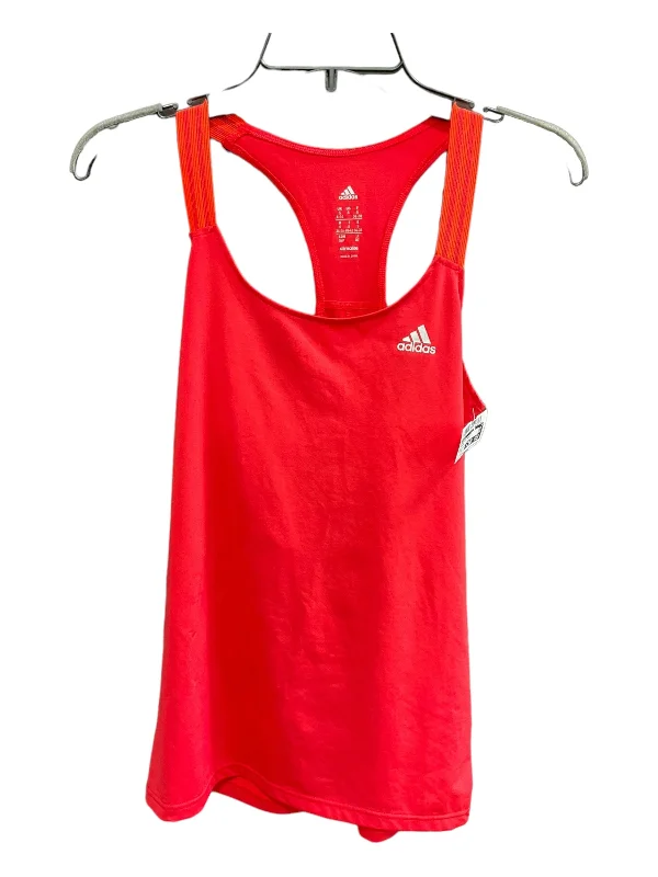 Savings Event Orange Athletic Tank Top Adidas, Size S