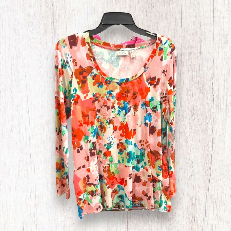 Special Discount Orange Top Long Sleeve Logo, Size S