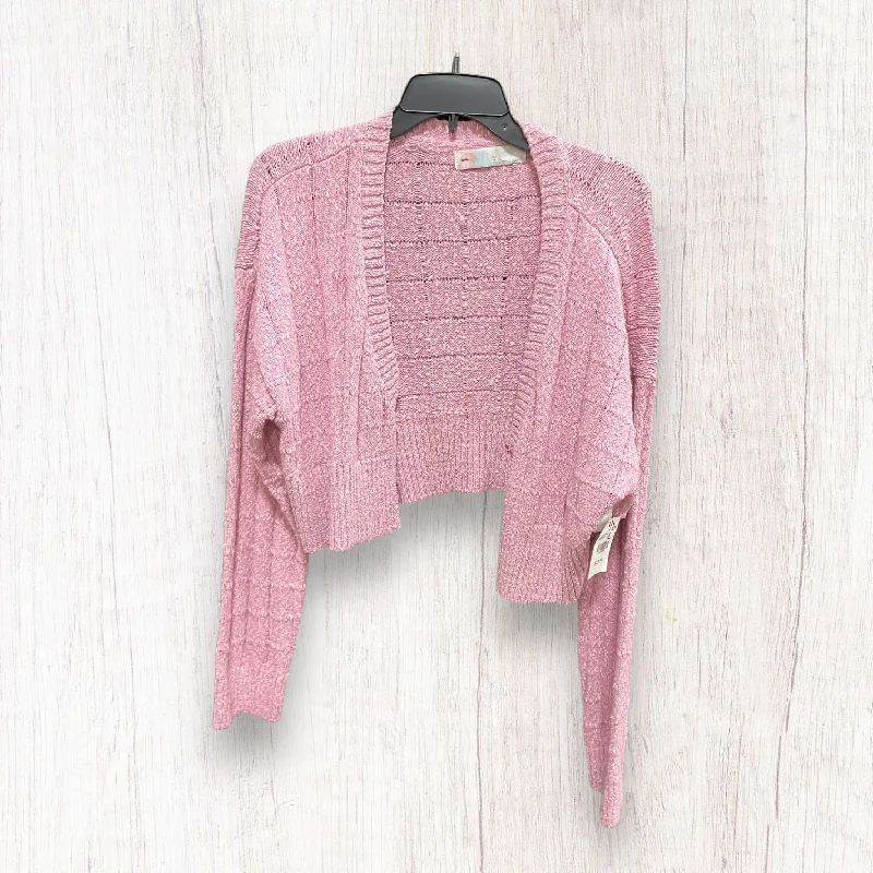 Limited Time Pink Sweater Cardigan Free People, Size Xl