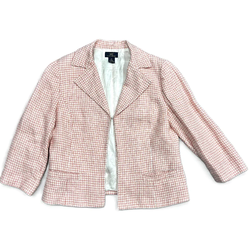 Big Savings Pink & White Blazer By Brooks Brothers, Size: M