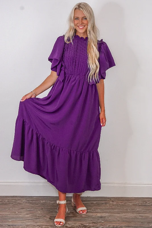 New Markdowns Purely Perfect Purple Maxi Dress
