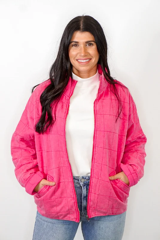 Crazy Deals Quilted Comfort Soft Pink Jacket