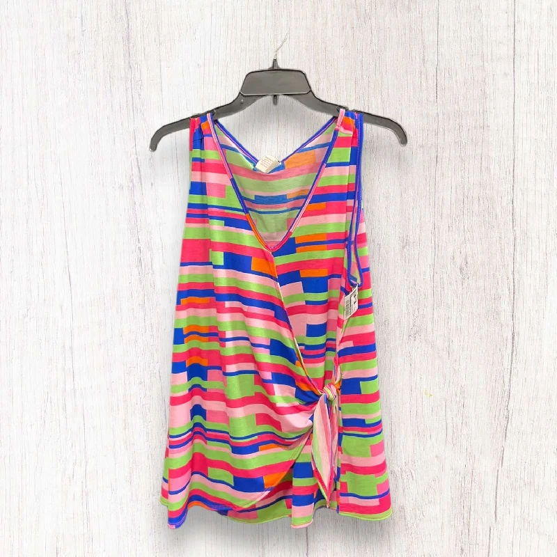 Price Reduction Striped Pattern Top Sleeveless Sew In Love, Size Xl
