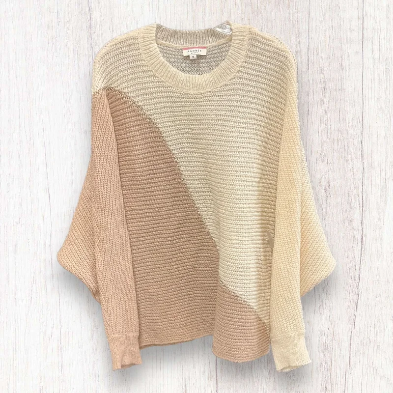 Lowest Price Sweater By Andree By Unit In Beige, Size: 1x