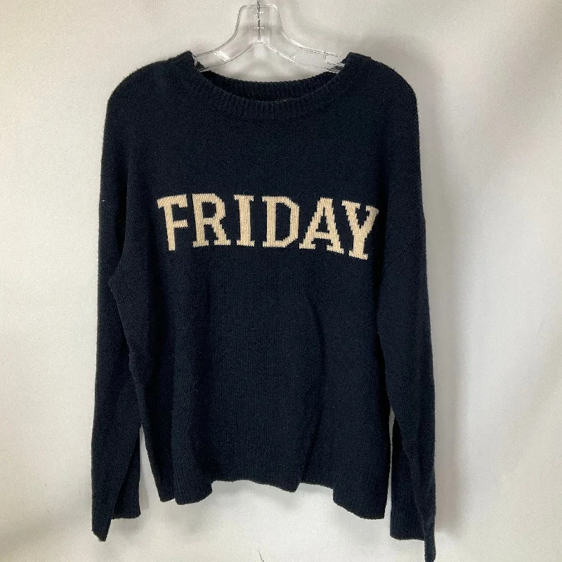 Major Savings Sweater By English Factory In Navy, Size: L