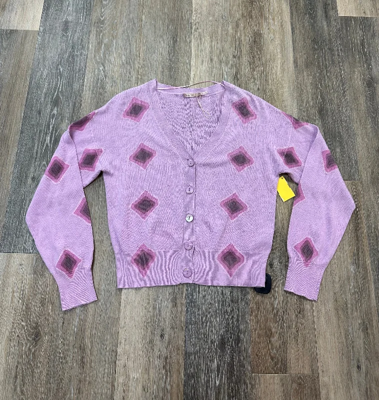 Super Sale Sweater By Esqualo In Purple, Size: M