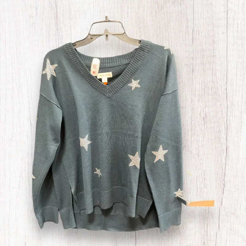 Buy Now Sweater By Knox Rose In Black & Silver, Size: M