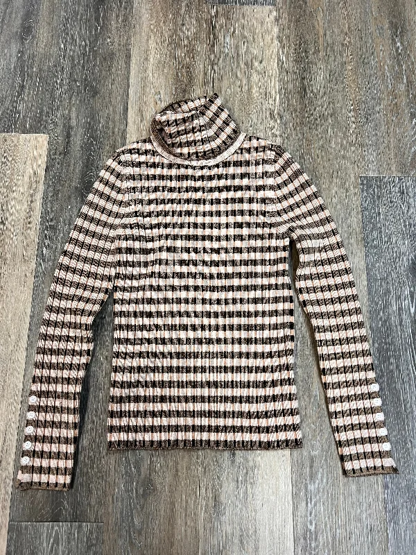 Price Cut Sweater By Maeve In Striped Pattern, Size: S