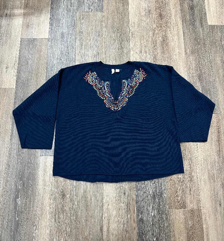 Bonus Savings Sweater By Moth In Navy, Size: Xl