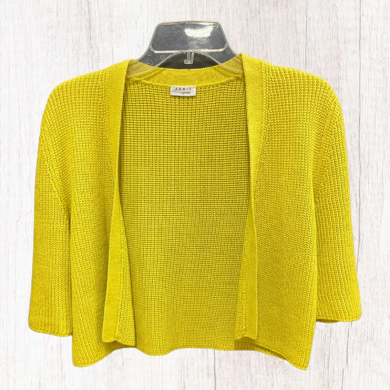 Deal Frenzy Sweater Cardigan By Aris In Green, Size: M