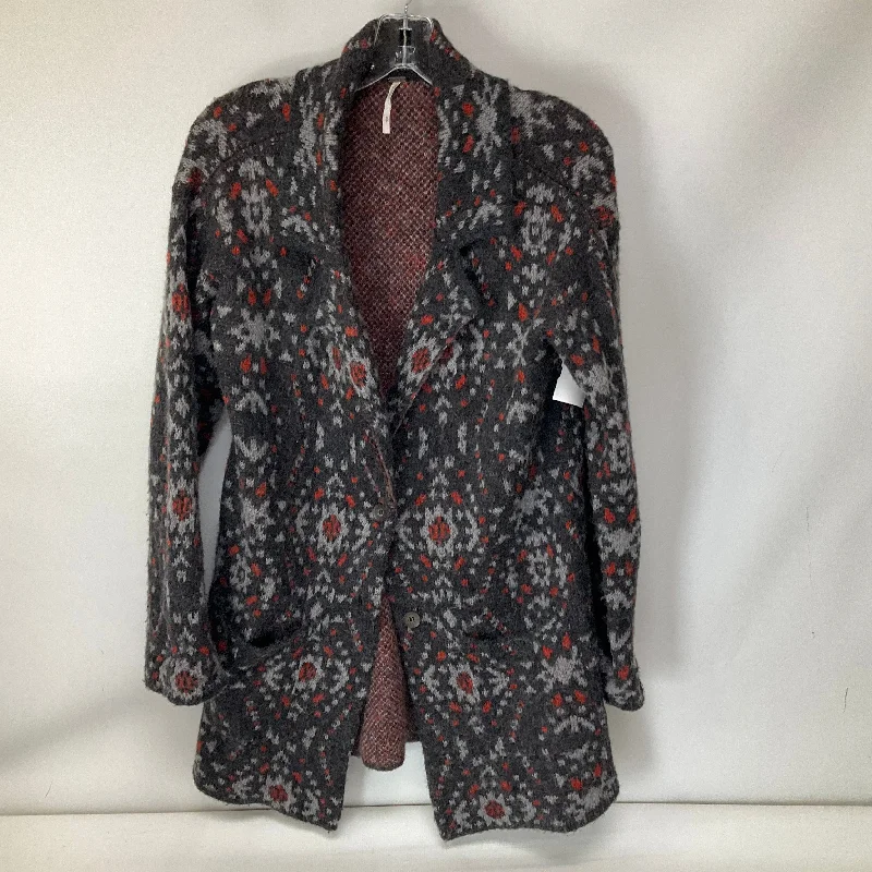 Discount Days Sweater Cardigan By Free People In Grey, Size: S