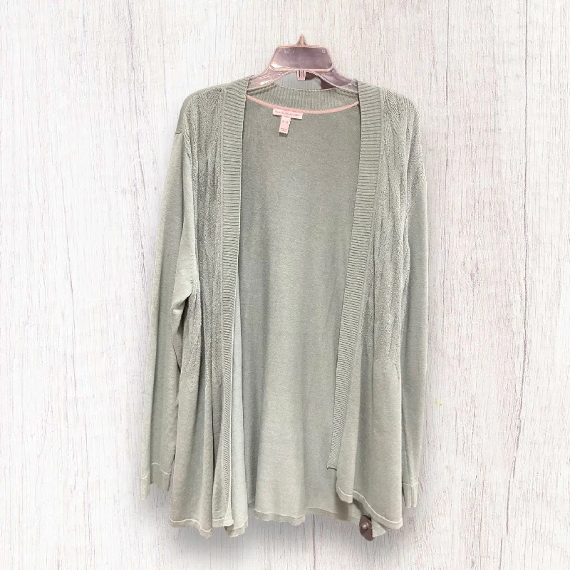 Deal Alert Sweater Cardigan By Isaac Mizrahi Live Qvc In Mint, Size: Xl