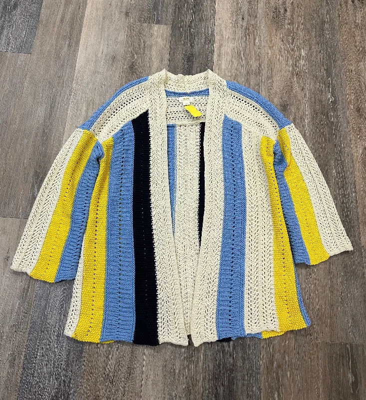 Great Deals Sweater Cardigan By Maeve In Blue & Cream, Size: S