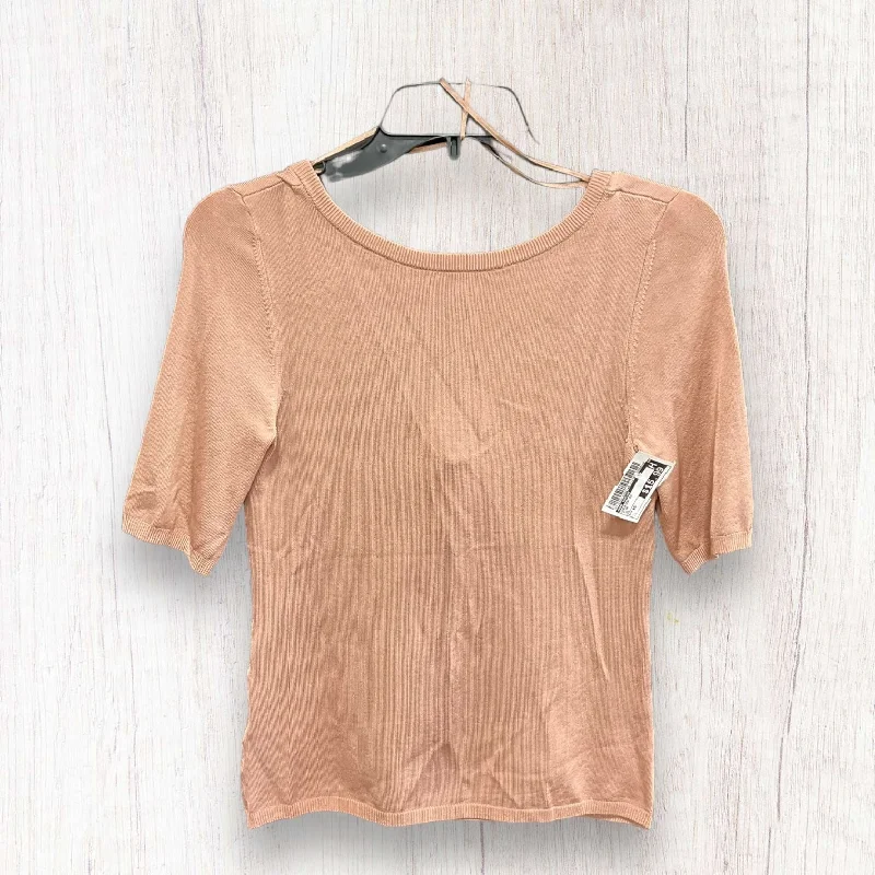 Closeout Sweater Short Sleeve By Ann Taylor In Pink, Size: Xs