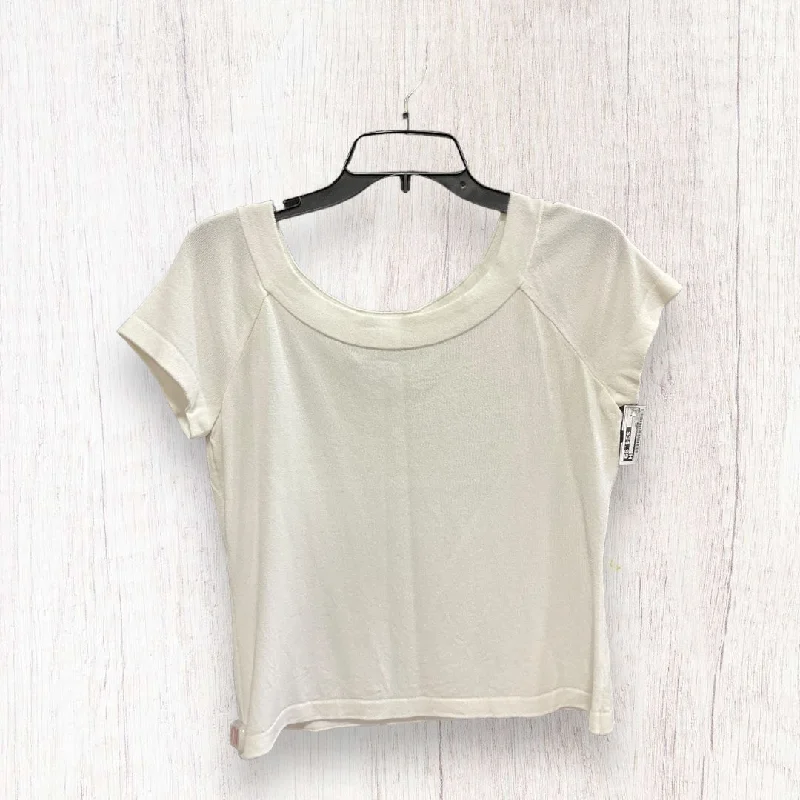 While Supplies Last Sweater Short Sleeve By St John Knits In White, Size: S