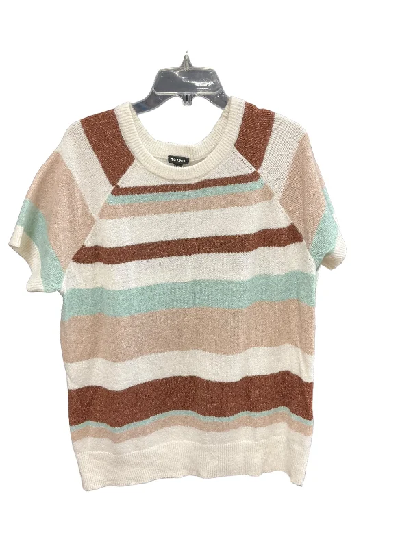 Today’s Deal Sweater Short Sleeve By Torrid In Multi-colored, Size: 1x