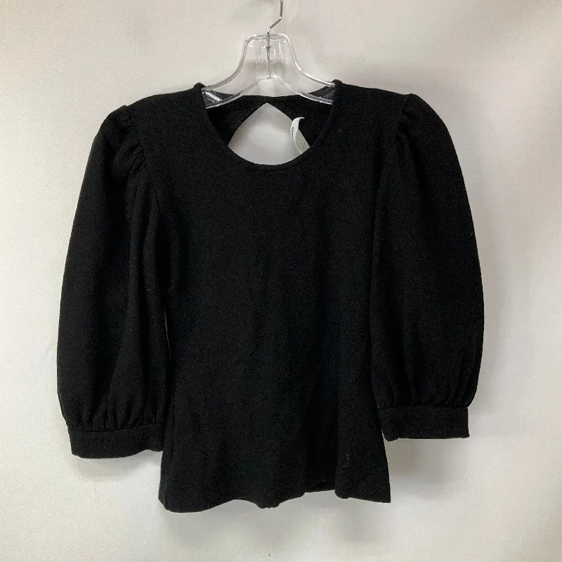 Reduced Prices Top 3/4 Sleeve By Amanda Uprichard In Black, Size: S