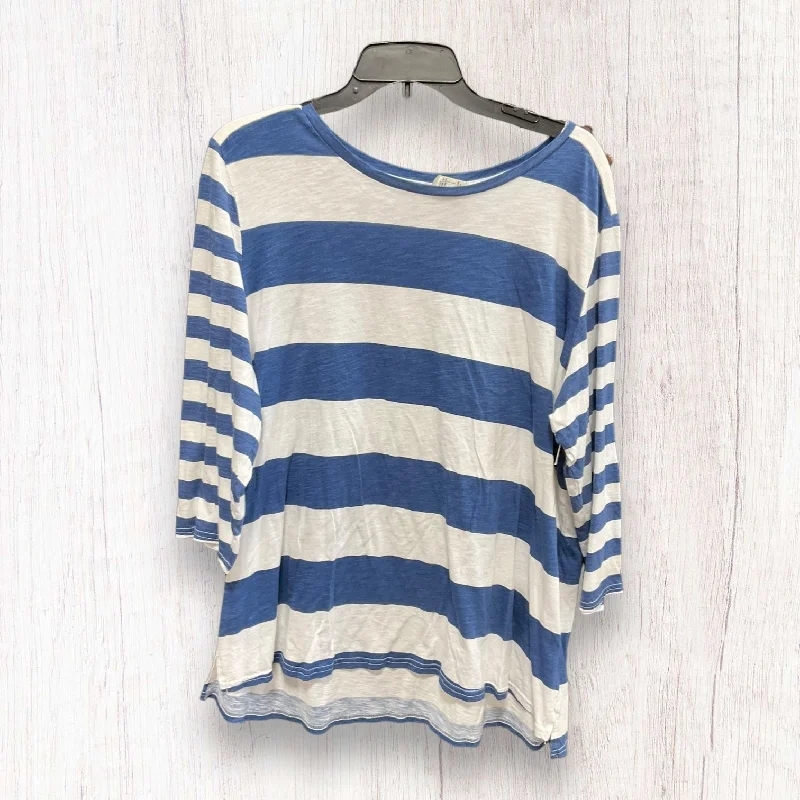 Hurry In Top 3/4 Sleeve By Maurices In Striped Pattern, Size: Xxl