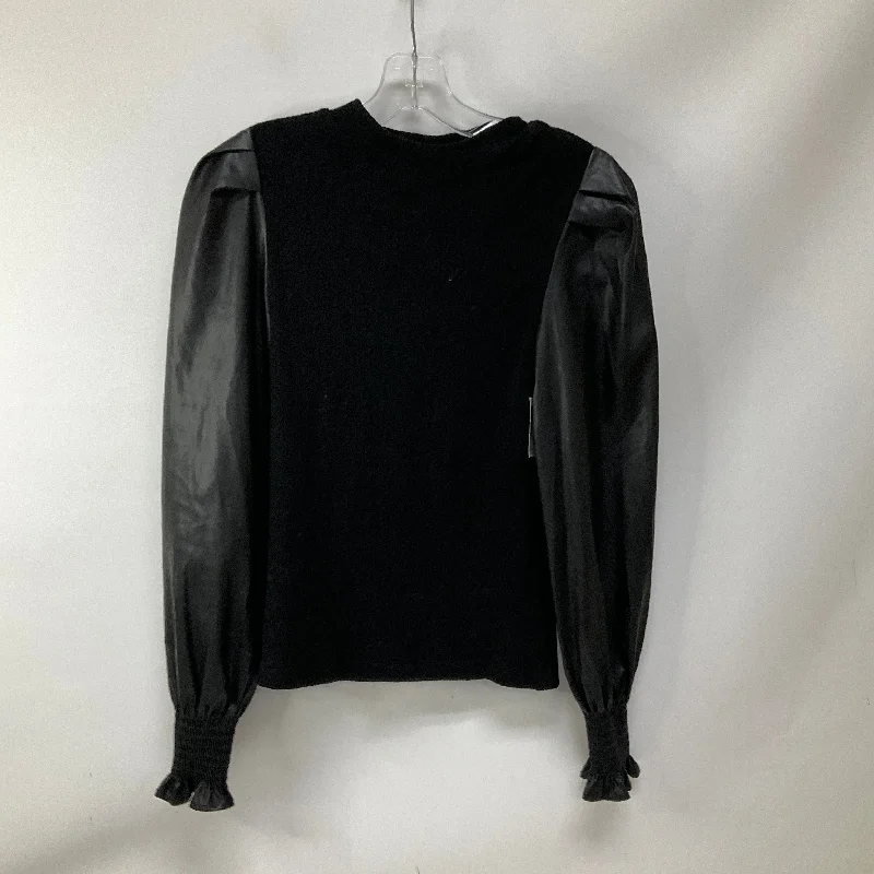 Blowout Deals Top Long Sleeve By Anthropologie In Black, Size: Xs