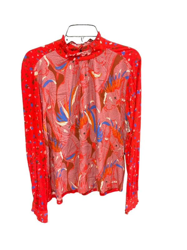 Limited Availability Top Long Sleeve By Conditions Apply In Red, Size: L
