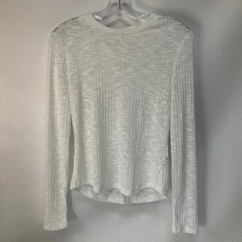 Anniversary Sale Top Long Sleeve By Free People In White, Size: M