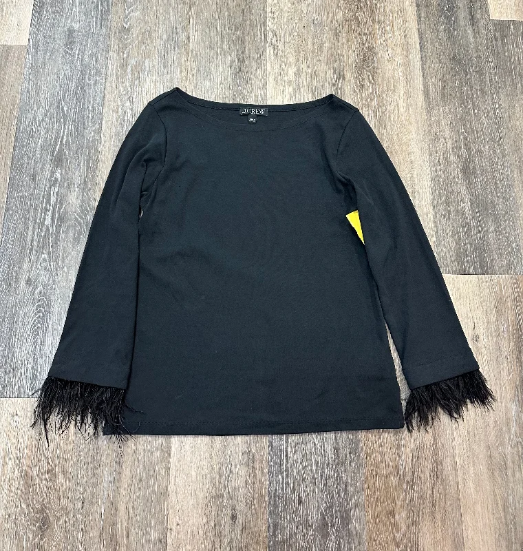 Quick Sale Top Long Sleeve By J. Crew In Black, Size: S