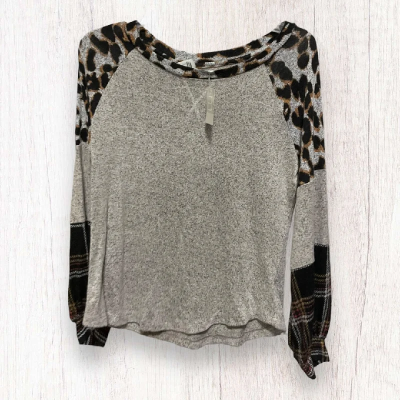 Seasonal Sale Top Long Sleeve By Maurices In Animal Print, Size: S