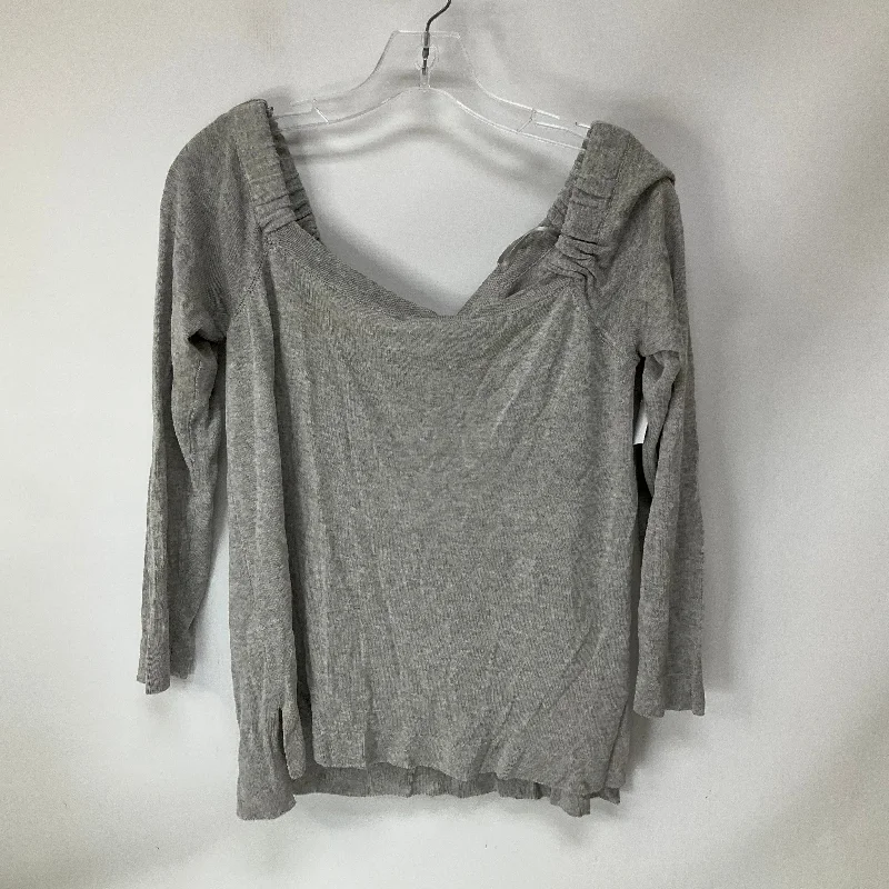 Shop and Save Top Long Sleeve By Milly In Grey, Size: M