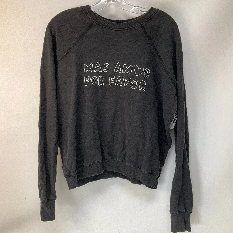 New Markdowns Top Long Sleeve By Spiritual Gangster In Grey, Size: S