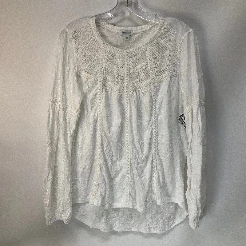 Instant Savings Top Long Sleeve By Sundance In White, Size: M