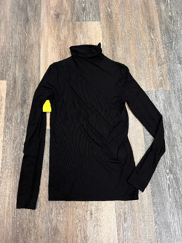 Closeout Top Long Sleeve Designer By Adriano Goldschmied In Black, Size: S