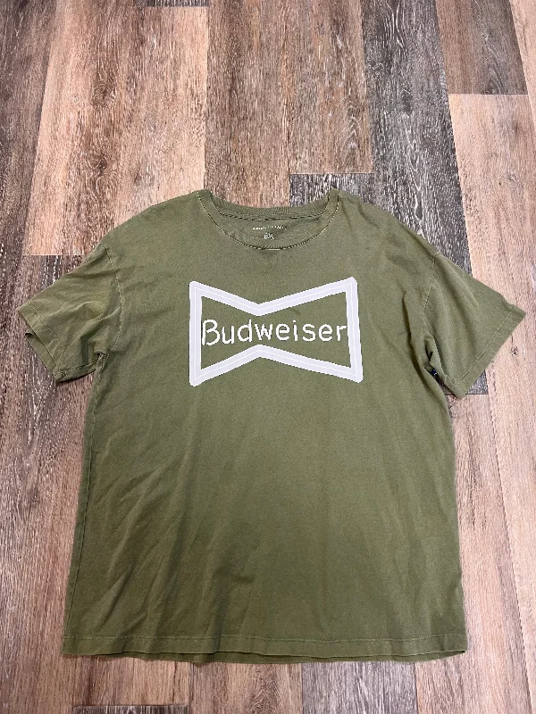 Overstock Top Short Sleeve By American Eagle In Green, Size: M