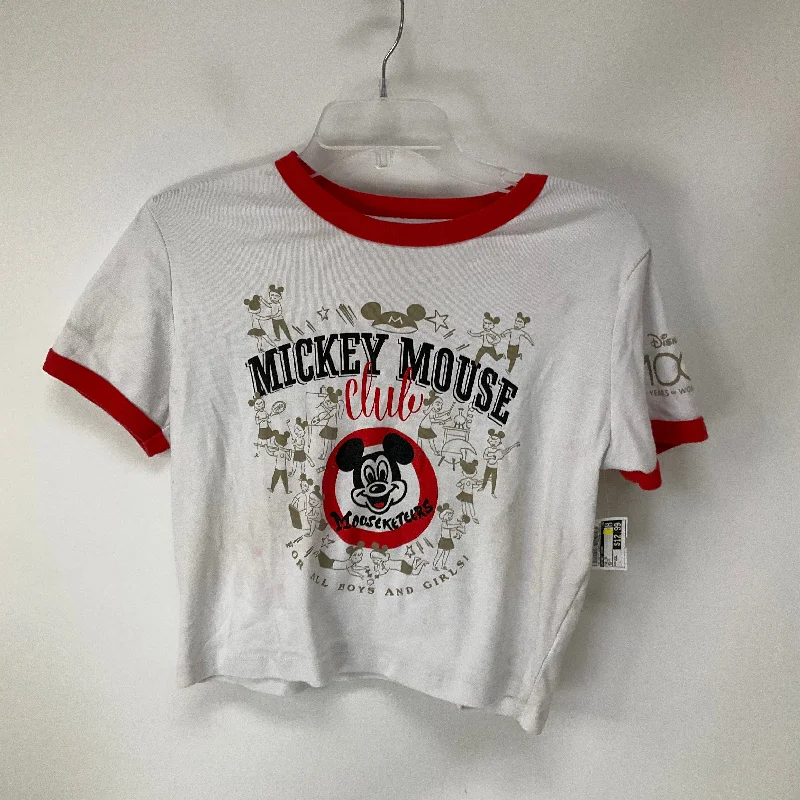 Massive Deals Top Short Sleeve By Disney Store In White, Size: Xxl