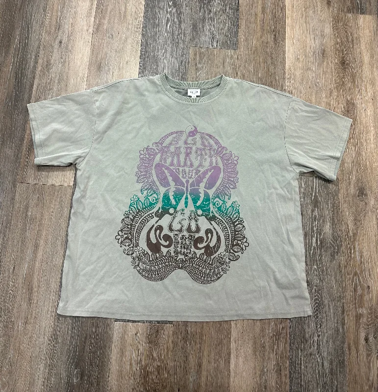 Super Sale Top Short Sleeve By Le Lis In Green, Size: M