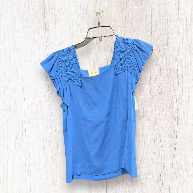 Exclusive Offers Top Short Sleeve By Maeve In Blue, Size: Xs