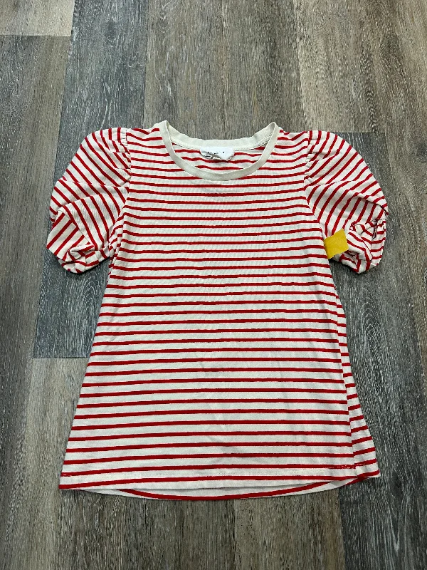 Blowout Sale Top Short Sleeve By Tuckernuck In Striped Pattern, Size: S