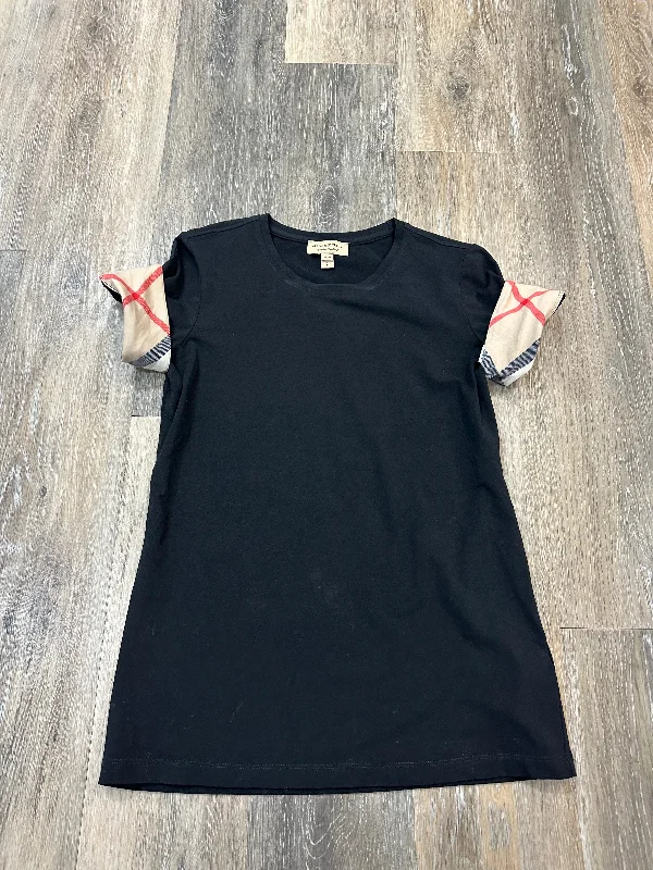 Limited Availability Top Short Sleeve Designer By Burberry In Black, Size: S