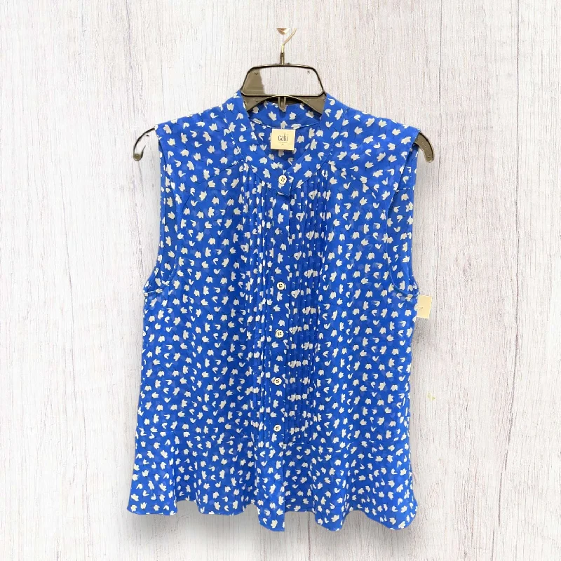 Special Price Top Sleeveless By Cabi In Blue, Size: M