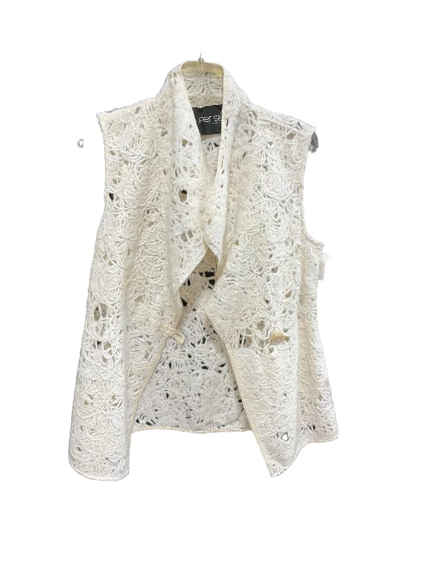 Stock Clearance Vest Other By Per Se In Cream, Size: M