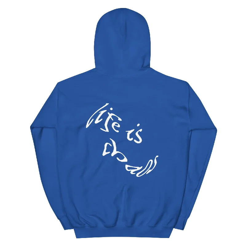 Limited Time Discount LIFE IS CHAOS® Blue Hoodie